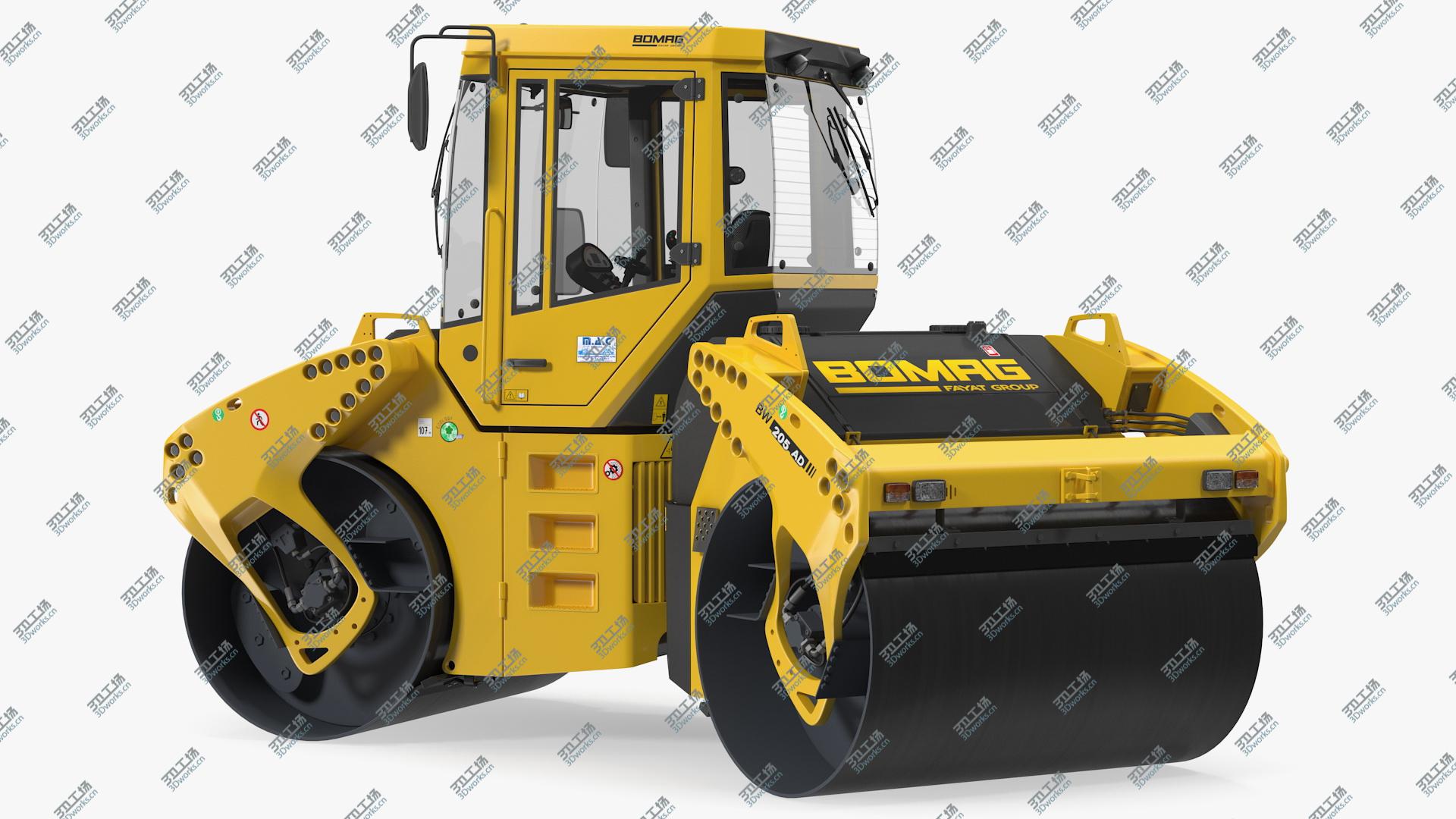 images/goods_img/202104093/3D Bomag BW 205 AD4 Tandem Roller Rigged model/1.jpg